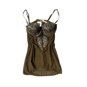 Victoria's Secret Very Sexy Silk Sheer leopard Slip Dress Y2K Vintage 34B